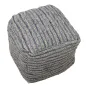 PUFF PERU' Kwadratowy 50 50 40 cm (35% Wełna / 35% Juta / 30% Bawełna)